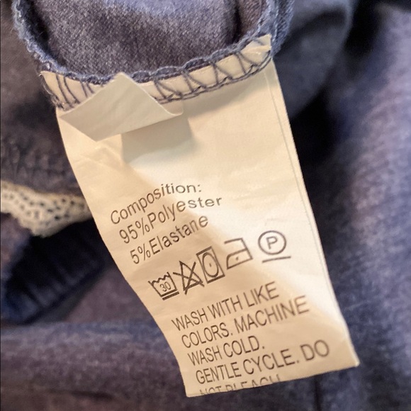 Elegant Blue Lace Trim Pajama Set - Picture 7 of 10